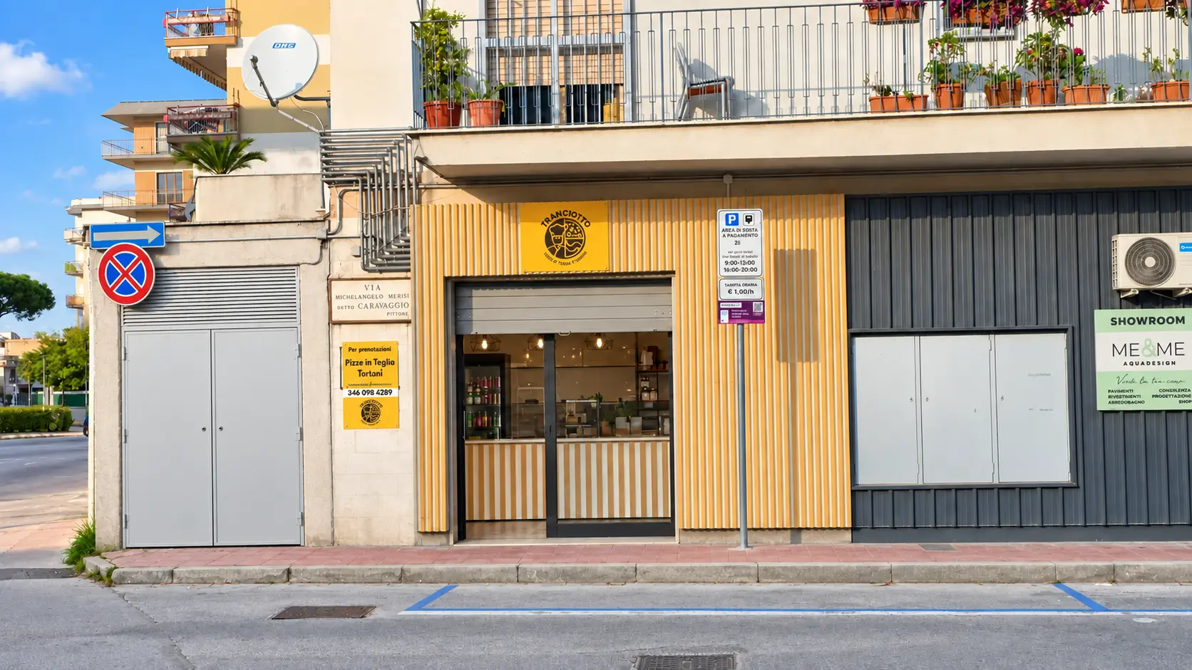 Esterno del locale Tranciotto ad Aversa
