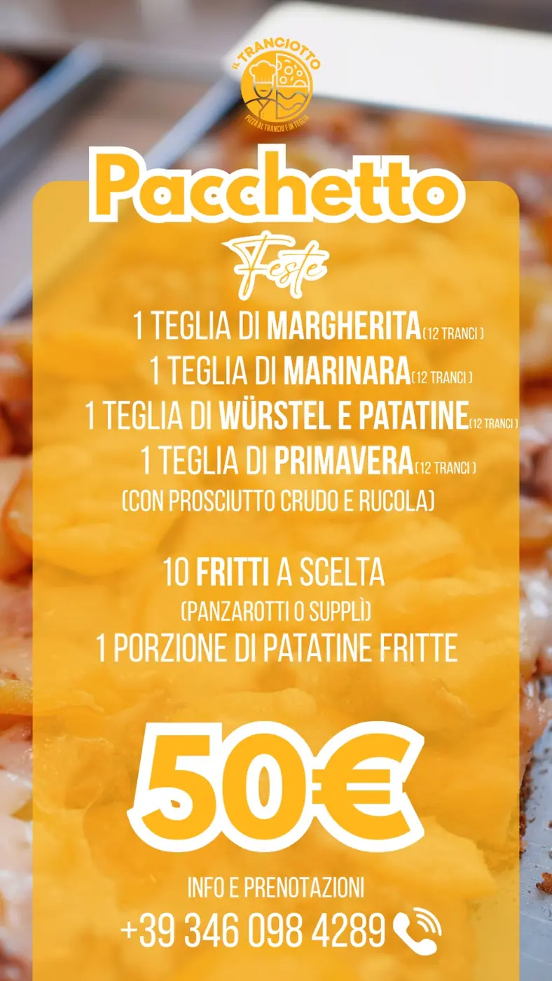 Pacchetto Feste Tranciotto a 50 euro